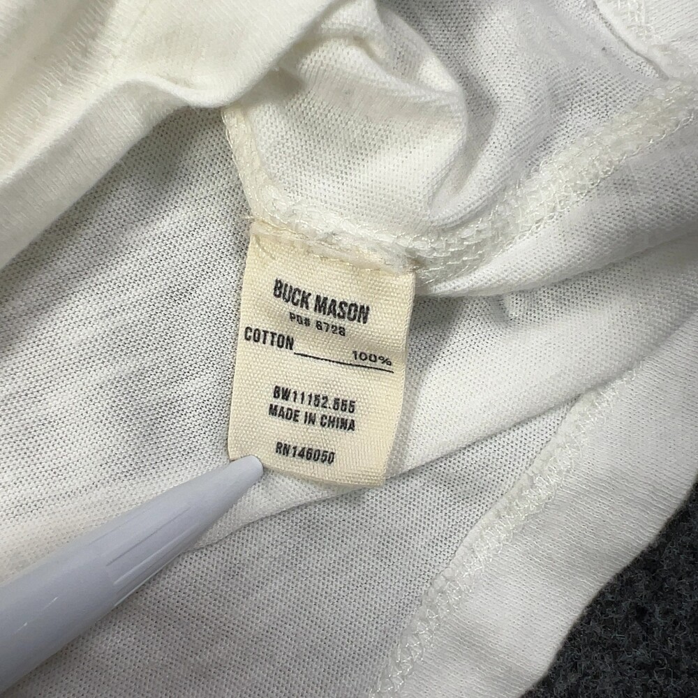 Buck Mason White Slub Longsleeve Henley Womens Sz Small Msrp68 [ME24] Pre-owned - Picture 4 of 12